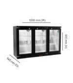 Hoshizaki Back Bar Chiller, RBW-135, 3-door