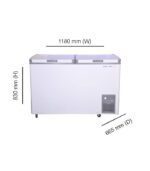 Voltas Hard Top Chest Freezer – Double Door 320 Ltr