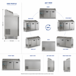 Salad Prep Counter SD1200 Side view