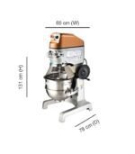 Planetary Mixer 60 Ltr (With Digital Timer & 3 Attachments) Spar SP-60HA-H
