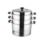 Coldshell 3 Tier Momo Steamer, Size 36cm