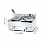 Coldshell Double Electric Fryer 10 Ltr X 2 With Tap - Image 2
