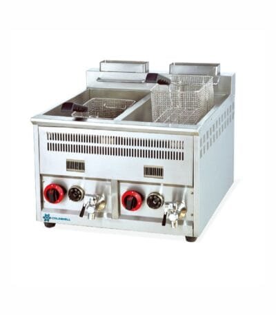 Coldshell Double Gas Fryer 16 Ltr X 2