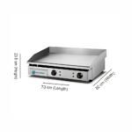 Coldshell Electric Griddle W/Half Groove, 822