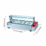 Coldshell Electric Hot Bain Marie 3 GN Pan