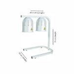Coldshell Food Warming Lamp Adjustable Height (Silver) - Image 2