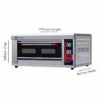 Coldshell Gas Baking Oven GBO 13 (1 Deck 3 Tray) - Image 2