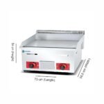 Coldshell Gas Griddle With Half Groove, 722 - Image 2