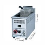 Coldshell Single Gas Fryer 16 Ltr