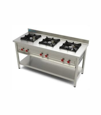 Coldshell Three Burner cooking Range TBR60