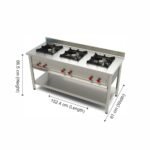 Coldshell Three Burner Indian Range TBR60