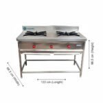 Coldshell Two Burner Indian Range TBR487 Commercial Kitchen Equipment - Image 2