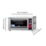 Electric stone pizza oven one deck one tray