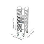 Coldshell GN Pan Trolley GPT2460, 12 Racks - Commercial Kitchen Equipment - Image 2