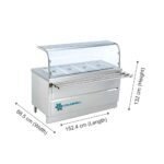 Coldshell Hot Bain Marie With Sneeze Guard HBMS60