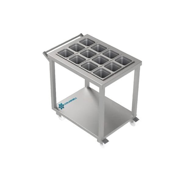 Coldshell Masala Trolley MT30, With 12 Containers