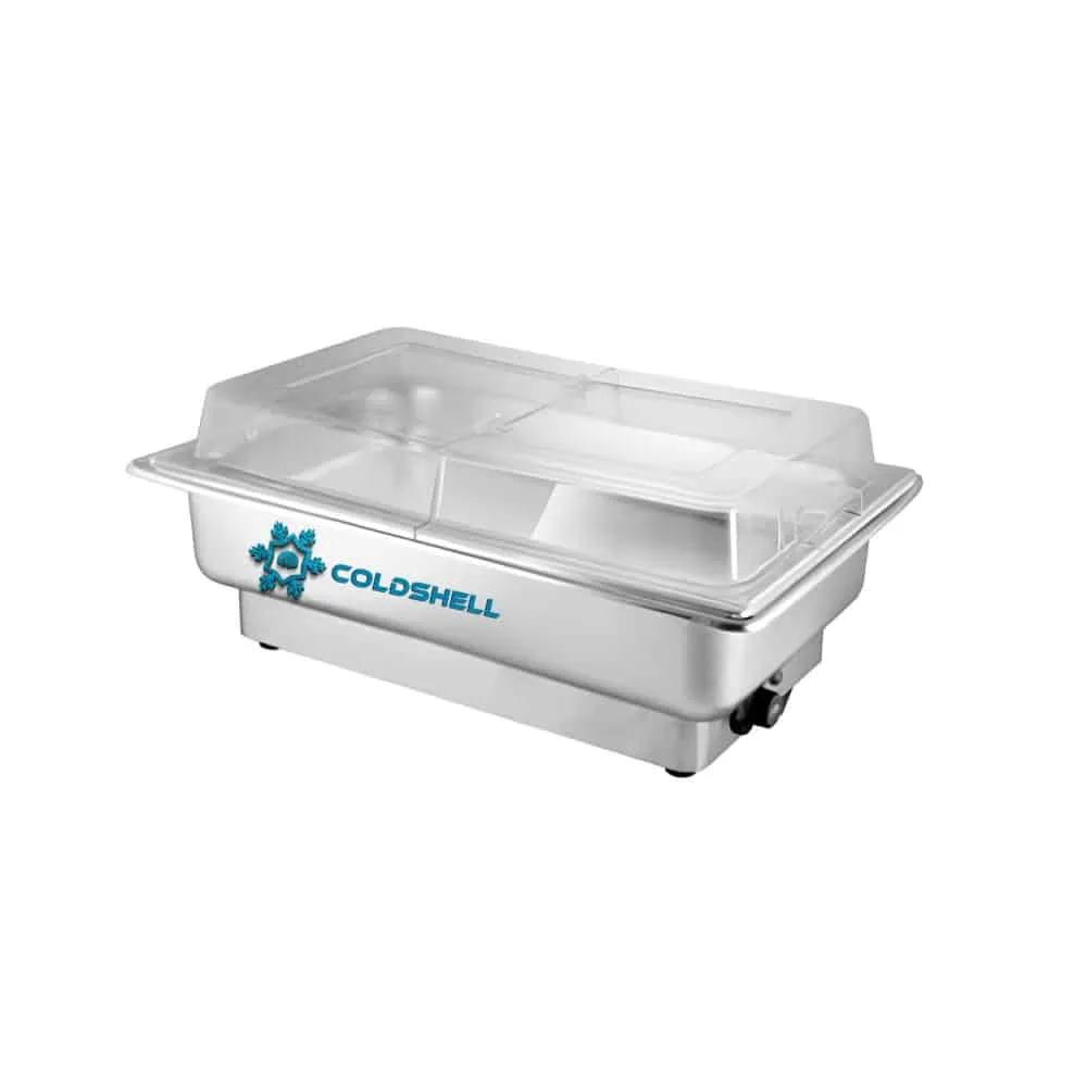 Coldshell Electric SS Chafer(Flip Top Cover)W/1/1 65mm Pan, ESSC10 10 Ltr