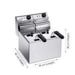 Sirman Fryer 5 + 5 Ltrs, ELDORADO 5x2