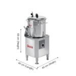 Sirman Potato Peeler, PPJ 6 SC